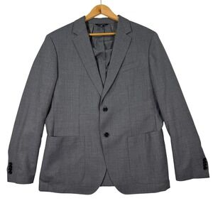 NEW Banana Republic Mens 44R Performance Smart-Weight Slim Fit Blazer Wool Blend